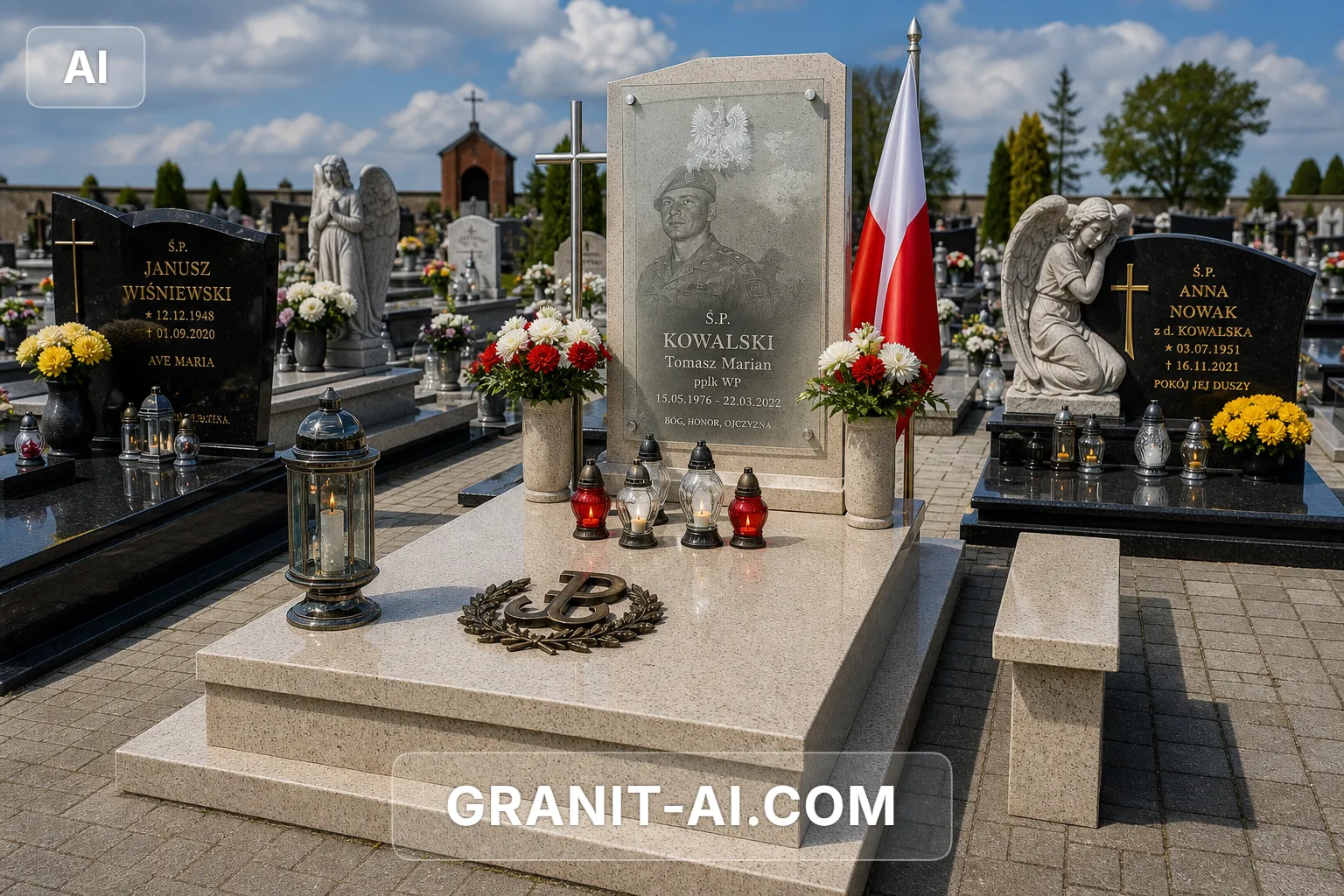 Pomnik żołnierza: szkło na dystansach