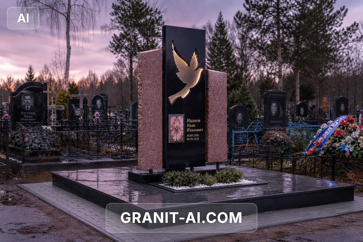 Парящие плиты с подсветкой