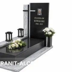 памятник из гранита в студийном каталоге на чистом фоне — пример 15, AI-визуализация Granit AI
