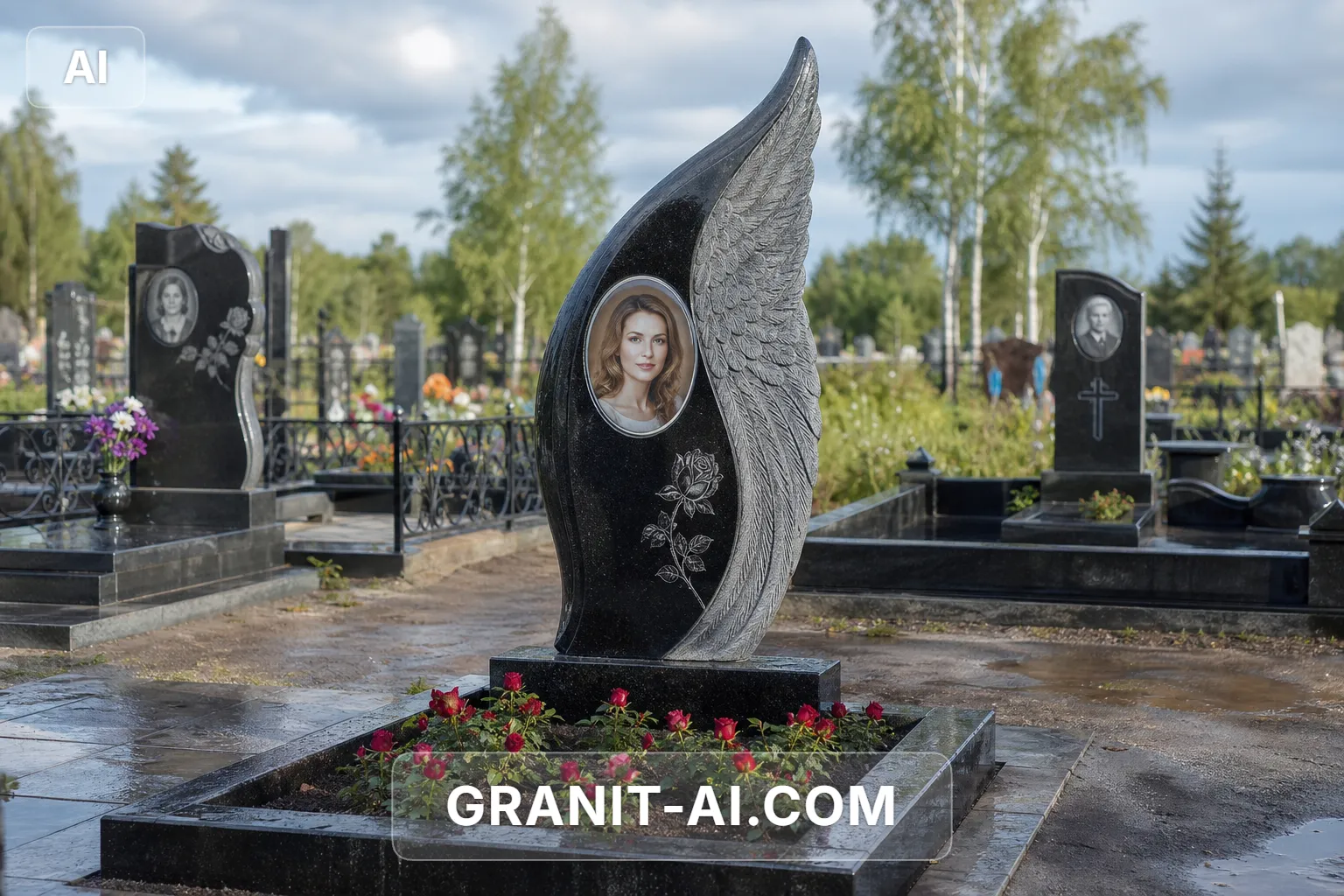 Памʼятник з художнім крилом