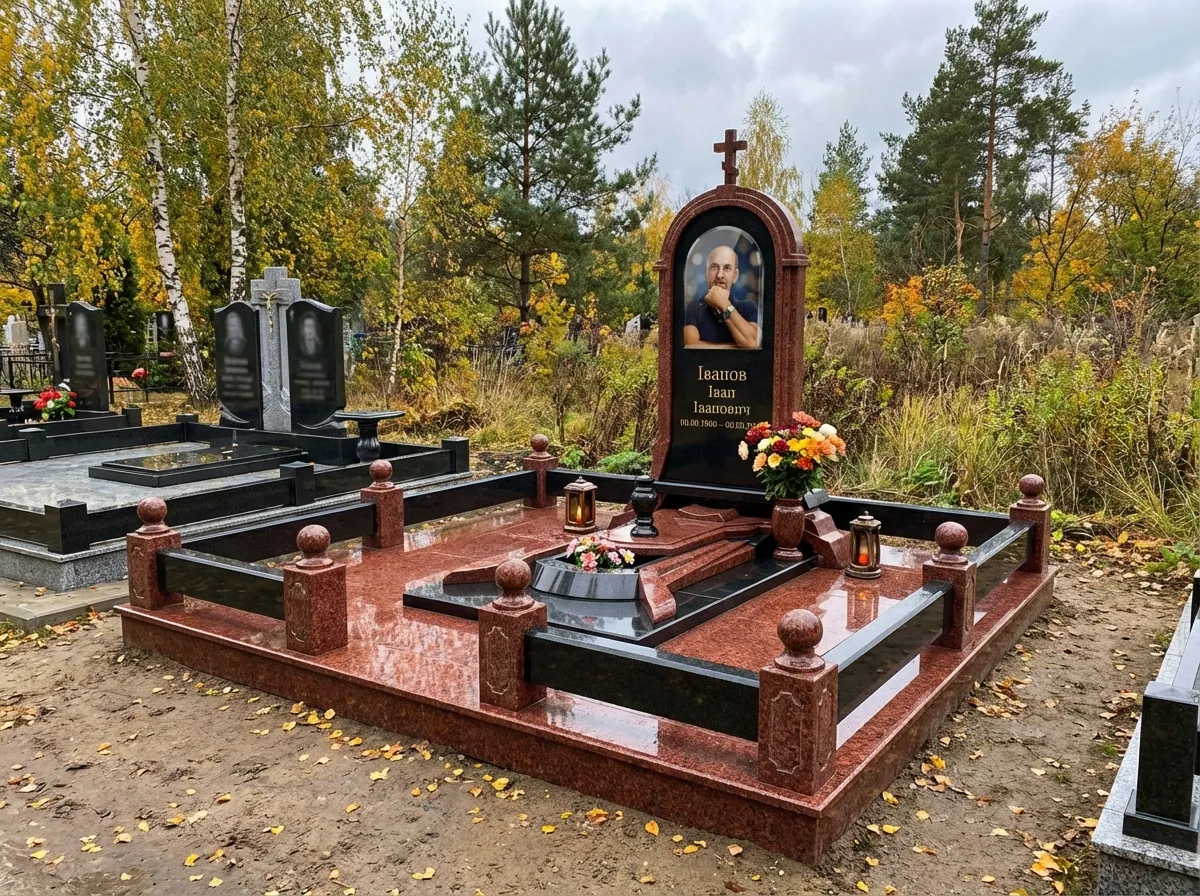 Вид на кладбище